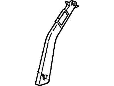 16653192 GM Upper Center Pillar Trim, Inner Passenger Side Illustration 1 of 1