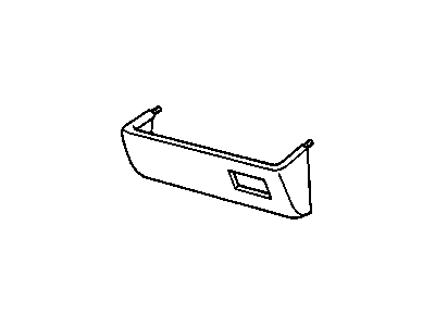 20527389 GM Map Pocket, Driver Side Illustration 1 of 1