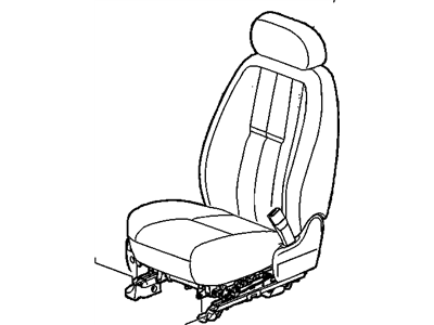 Hummer 19127568 Front Seat