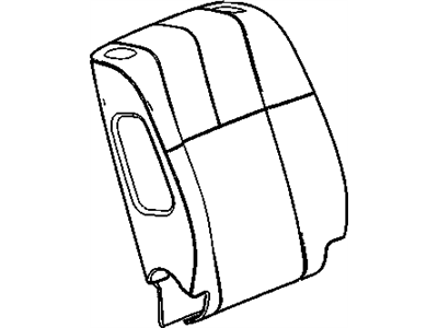 Cadillac 19122943 COVER,PASSENGER SEAT BACK(CASHMERE)