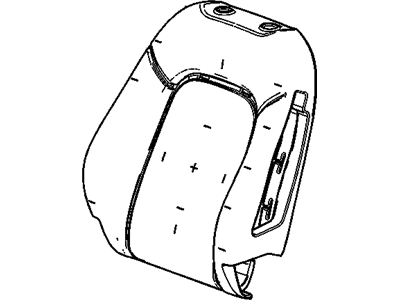 Chevy 95259690 PAD,FRONT SEAT BACK(SEE GROUP 14 "SEAT ASM/PASSENGER BACK" FOR DETAILED ILLUSTRATED VIEW)(PAD ONLY)