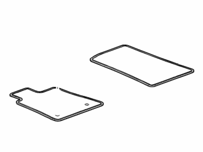 Chevy 84365531 MAT PKG,FLOOR AUXILIARY(INCLUDES 13,14)(BLACK)(INSTALL 0.10)(1.0129 KG)(FRONT)