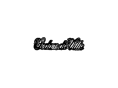 Cadillac 20440999 Nameplate