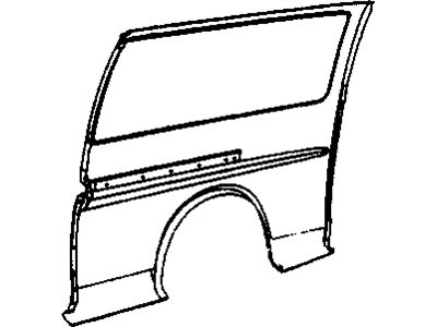GM 86579856 Panel, Fuel Door & Body Side, Rear 86579856 GM Panel, Fuel Door & Body Side, Rear Illustration 1 of 1