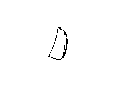 10066806 GM Reveal Molding Filler Panel, Passenger Side Illustration 1 of 1