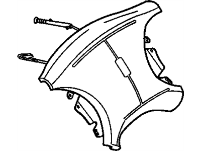 Oldsmobile 16750699 AIRBAG,STEERING WHEEL(SEE "STEERING WHEEL & HORN PARTS" ILLUSTRATION IN GROUP 6.000 FOR DETAILED ILLUSTRATED VIEW)(GRAPHITE)