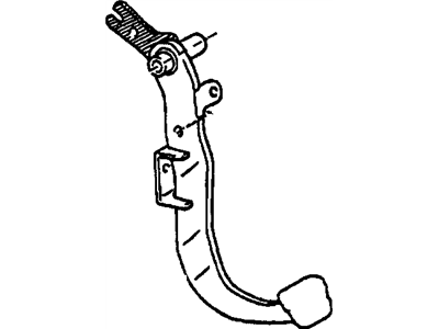 Pontiac 88970971 PEDAL,CLUTCH