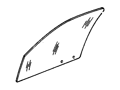 Chevy 22580557 Door Glass