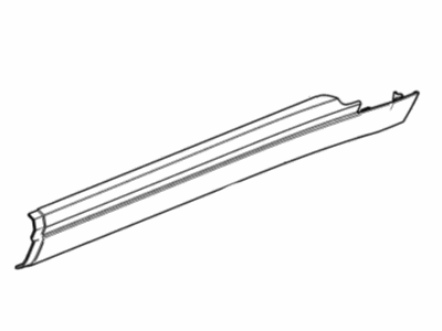 Chevy 84913476 Rear Rocker Molding