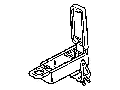 12533085 GM Armrest Base, Gray, Front Illustration 1 of 1