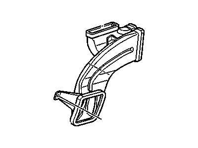 Chevy 15744702 DUCT,AUXILIARY HEATER AIR OUTLET
