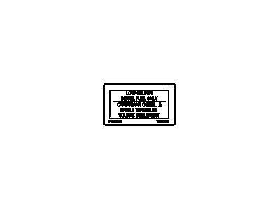 Chevy 15818881 LABEL,DIESEL FUEL ONLY(3.028)