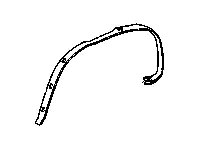 Cadillac 1633889 Wheel Opening Molding