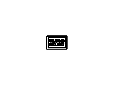 Chevy 94580186 Fuel Label