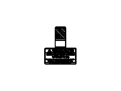 Chevy 96292057 Air Bag Label