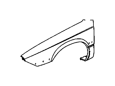 12523706 GM Fender, Front Passenger Side Illustration 1 of 1