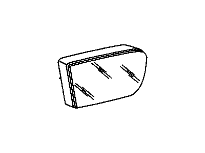 Cadillac 20622522 Mirror Glass