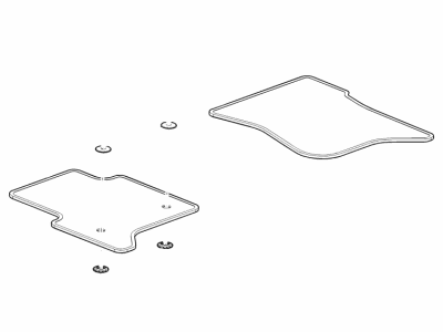 Cadillac 84313436 MAT PKG,FLOOR AUXILIARY(INCLUDES 5-7)(BLACK)(INSTALL 0.10)(4.08 KGS)(FIRST ROW)(PREMIUM CARPET)(16.800)