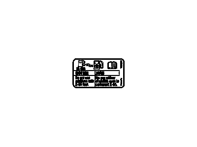 Chevy 20852998 LABEL,FUEL RECOMMENDATION