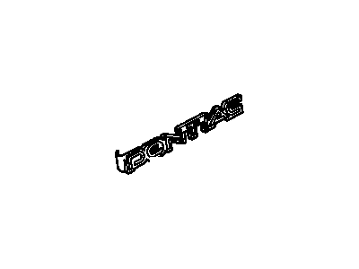 Pontiac 22580257 Nameplate