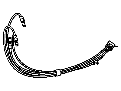 Oldsmobile 1645801 HARNESS, AIR VALVE ACTUATOR VACUUM (1989)