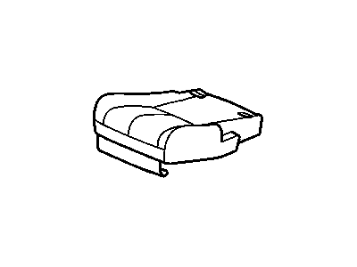 GM 20758120 Cover, Rear Split Stowable - Am8 20758120 GM Cover, Rear Split Stowable - Am8 Illustration 1 of 1