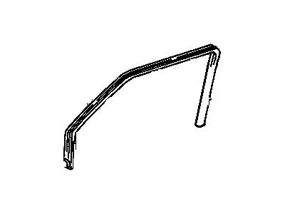 GM 15001925 Weatherstrip, Side Door Window Glass, Front GM 15001925 Weatherstrip, Side Door Window Glass, Front