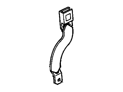12531083 GM Lap Belt Assembly, Blue, Front Center Driver Side Illustration 1 of 1