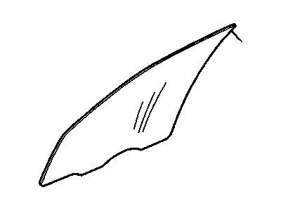 Cadillac 25659060 Door Glass