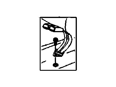 Chevy 96438998 BUCKLE,REAR SEAT BELT(CENTER)(GRAY)(FOR 1ST DESIGN SEE 96499346)