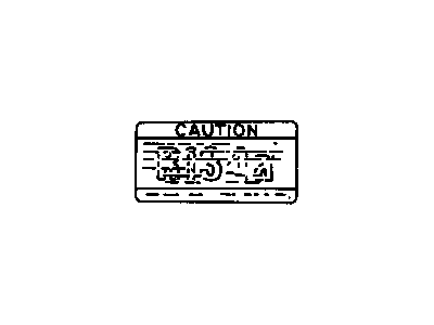 Chevy 30014102 Info Label