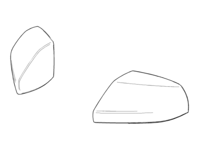 Cadillac 84809694 MIRROR KIT,OUTSIDE REAR VIEW(INCLUDES 2,3)(BLACK)(INSTALL 0.50)(.3544 KG)