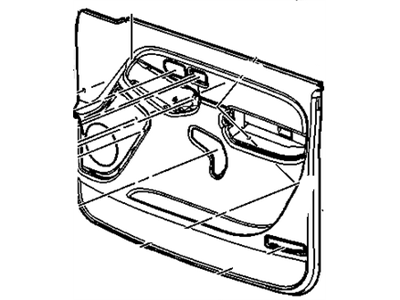 15120484 GM Panel, Door Trim/Access, Front Illustration 1 of 1