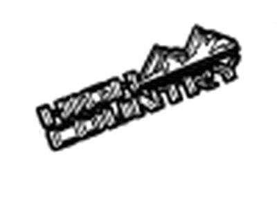 GMC 84719528 EMBLEM PKG,BODY(INCLUDES 2-4)(BLACK)(INSTALL 1.10)(.0528 KG)(PREMIER/DURAMAX)