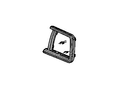 Cadillac 20668746 Quarter Glass