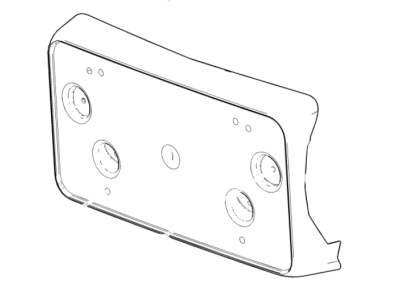 Chevy 86772169 License Bracket