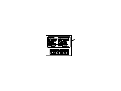 Chevy 52372117 LABEL,CNG TANK INSPECTION INFORMATION(3.001)