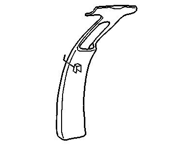 25641510 GM Center Pillar Trim, Passenger Side Illustration 1 of 1