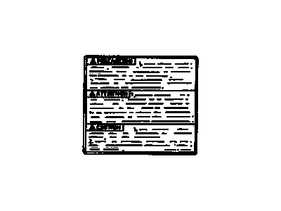 Chevy 30006299 Label