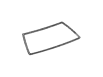 22592947 GM Reveal Molding, Black, Rear Illustration 1 of 1