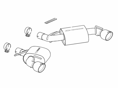 2017 Chevy Camaro Muffler - 84578423