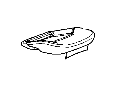 19123703 GM Cover, Front Seat Cushion, Passenger Side Illustration 1 of 1