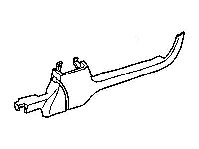 3548565 GM Rear Sill Plate, Black, Driver Side Illustration 1 of 1