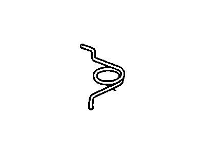 Chevy 10244175 SPRING,FUEL TANK FILLER DOOR(STAINLESS STEEL)(FOR INSTALLATION INSTRUMENT ON 90-92 MDLS, SEE SERVICE BULLETINS-CHEVY 93-190-10; PONTIAC 93-10-27; OLDSMOBILE 93-T-65;CANADA 93-10-206.)