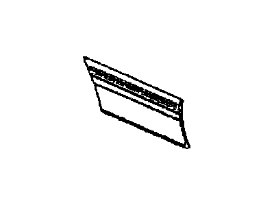 1987 Cadillac DeVille Door Moldings - 9637365