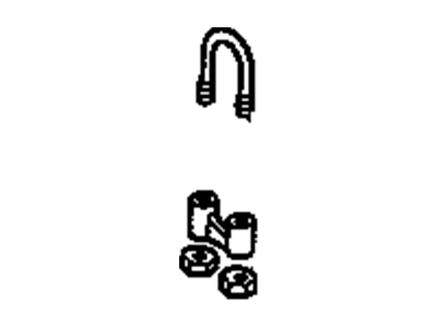 Cadillac 15529483 CLAMP,EXHAUST PIPE(76.20MM/16.9)(111.6MM LONG (INCLUDES BOLT)(USED BEHIND I.P.)
