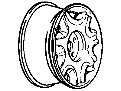 Cadillac 9593097 Wheel, Alloy
