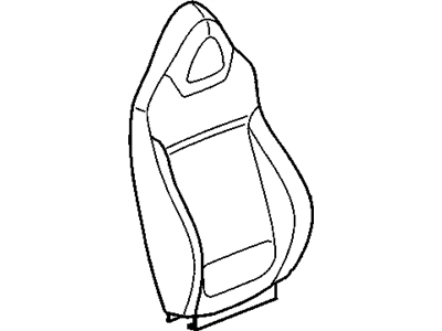 Saturn 25967116 COVER,PASSENGER SEAT BACK(CASHMERE)(W/CLOTH SIDE BOLSTERS)(FOR 1ST DESIGN SEE 15942855)