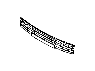 GM 10031925 Impact Bar, Rear 10031925 GM Impact Bar, Rear Illustration 1 of 1