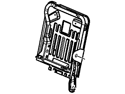 Chevy 88941025 FRAME,REAR SEAT BACK(USE W/TRIM CODES ENDING IN 2)